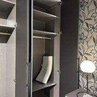 Nolte - Einbaukleiderschrank Concept Me 100 Korpus L1 Basalt Grau Front G57 Grauspiegel - 11