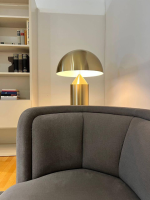 Wittmann - Sofa Vuelta Stoff Linara Mercury 2494/125 Grau Gestell Metall Bronze Pulverbeschichtet - 2