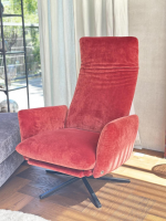 IP Design - Funktionssessel Heavens Place Stoff Carlucci City Velvet CA7832 063 T Rot Sternfuß Metall Schwarz - 8