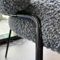 Freifrau - Sessel Nana Armchair High Stoff Nimbus Testa Di Moro Grau Gestell Schwarz - 4