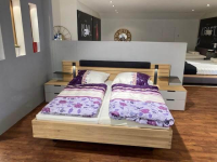 Natura - Doppelbett Scottsdale Wildeiche Soft Gebürstet Lack Samtgrau Grau Ohne Matratzen Lattenrost sowie Dekkoration - 7