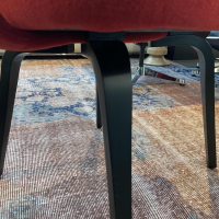 Knoll International - Saarinen Conference Chair Stoff B Velvet Tomato Rot ohne Armlehnen - 3