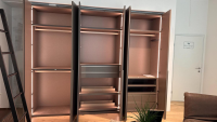 San Giacomo - Flügeltürenschrank Lack Grau Inklusive Inneneinteilung Und Beleuchtungsset - 4