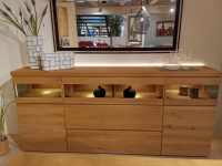 Venjakob - Sideboard V Plus 3000 Wildeiche Hell Soft Gebürstet Geölt Inklusive LED Beleuchtung - 8