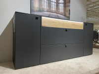 Venjakob - Sideboard 7243 3893 Lumea Lack Anthrazit Matt Und Eiche Gebürstet Mit LED Beleuchtung - 3