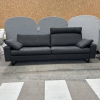COR - Sofa Conseta Leder 423 Schwarz Gestell Metallkufen Schwarz Pulverbeschichtet Inklusive Kissen - 5
