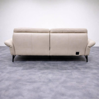 Johann Jakob - Sofa 3-Sitzer 1461 82B44 Leder 35 Mariposa Alabaster Gestell Metallfuß Pulverbeschichtet Anthrazit - 3