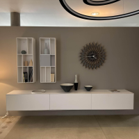 Piure - Wohnwand Nex Flex Lack Weiß P01 Matt - 3