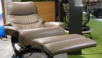 Stressless - Sessel View M Leder Batick Mole Braun Füße Classic Wenge Gebeizt Mit Power Leg And Back - 11