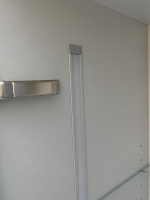 Häcker - Vitrine Modell AV 2135 Schwarz Metalllack Innen Lichtgrau - 3