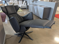 WK Wohnen - Sessel WK687 Bosso 7321 Leder Dino Schwarz mit motorischen Funktionen - 10