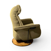 himolla - Sessel 8970 Stratus Easy-Swing Stoff Aquaclean Tibet Grün Tellerfuß Holzoptik Inkl. Aufstehhilfe - 7