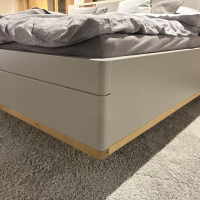 Wöstmann - Schlafzimmer WSL 8800 Lack Samtgrau Mit Spaltholz-Akzent Stoff Lightgrey Grau Mit Akzentlicht - 13