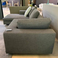 Walter Knoll - Sofa Living Landscape 755 Stoff  Lucia Farbe Moonlight Grau Grün Sockel Buche Lackiert Schwarz Inkl. Comfortkissen - 3
