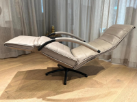 Jori - Relaxsessel Mensana Leder Lolita Alberto Braun Grau mit Verstellfunktion - 2