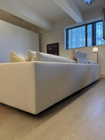 Poliform - Ecksofa Salon Bristol Stoff Rabat Kat. D Ecru Offwhite Creme ohne Dekokissen - 6
