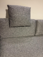 Bielefelder Werkstätten - Sofa Inspiration Stoff Boston 1801 181 Grau Meliert mit 2 Kissen - 2