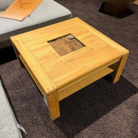 Natura - Couchtisch Cartago Soft Wildeiche Massiv Geölt Tischlerplatte Furniert Mit Korkeinlage - 3