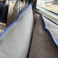 Gervasoni - Sofa Ghost 12 Stoff C Sand Zingaro Grau Inklusive Kissen - 3