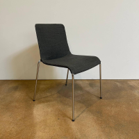 Walter Knoll - 6er Set Stuhl Liz 1300 Stoff Bora Slate Grau Gestell Hochglanz Verchromt Stapelbar Mit Kunststoffgleitern - 8