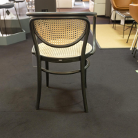 Thonet - Stuhl 210R Pure Rohrgeflecht Mit Verstärkungsgewebe Untergestell Esche Schwarz Lackiert - 8