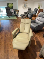 Activineo - Relaxsessel Baccara L30 WM Safari Beige Creme Gestell Metall Grau mit Verstellung - 5