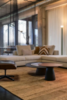 Walter Knoll - Ecksofa Living Landscape 755 Bezug Curly Ivory 02CU Beige Creme Sockel Massivholz Buche Schwarz Lackiert Ohne Sessel Couchtische Dekoration Sowie Lampen - 11