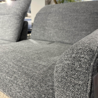 freistil Rolf Benz - Ecksofa 1560 Stoff 10 Bahama Grey Grau Fuß Metall Anthrazit - 5
