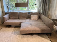 Walter Knoll - Ecksofa Muud Mit Anbau Stoff Savannah Rose (7882) Rosa Grau Gestell Aluminium Schwarz Matt Pulverbeschichtet - 3