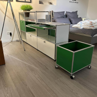 USM Haller - Sideboard White Green with Rollbox Green - 6