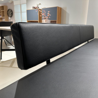 Janua - Sitzbank BB 32 Connect Leder Orient Ebony Schwarz Gestell Tiefschwarz Pulverbeschichtet Matt Füße Eiche Schwarz - 3