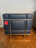 Cassina - Sessel LC2 Fauteuil Grand Confort Petit Modele Durable Leder Blu Oceano - 2