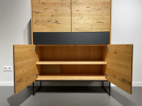 Team 7 - Schrank Filigno Eiche Venedig Farbglas Schwarz Matt Gestell Schwarz - 11