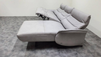 himolla - Ecksofa 4051 Leder Eleganza Koala Grau Füße Metallkufen Anthrazit Mit Verstellfunktionen - 2