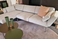 Brühl - Ecksofa Roro Soft Stoff 4430-90 Beige Gestell Metall Verchromt Füße Höhenverstellbar - 2