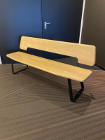 Thonet - Bank S 1095 Massivholz Esche Natur Gestell Schwarz Strukturpulver - 4