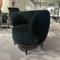Wittmann - Sessel Vuelta 72 Stoff Velvet British Green E Grün Gestell Bronze Schwarz Drehbar - 4