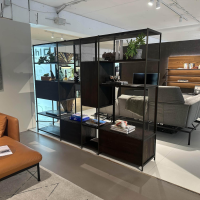 Janua - Regalsystem BC 06 RooM68 Eiche Geräuchert Anthrazit Geölt Und Aluminium Bronze Eloxiert - 7