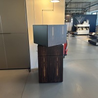 Kettnaker - Kommode Alea Edelfurnier Zirikote Lack Schwarz Mit Drehfunktion - 4