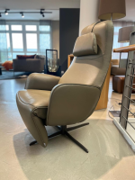 Jori - Relaxsessel Cosy Ghost Leder Lipano Olivia Braun grün mit Verstellfunktion - 3