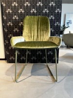 Hülsta - 4er-Set S1000 Stoff M273 Velours Glänzend Olivgrün RAL6013 Reed Green - 6