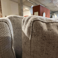 B&B Italia - Ecksofa Wohnlandschaft Noonu Stoff Spora 2038151 Hellgrau Metallgestell Lackiert Zinnfarbig - 3