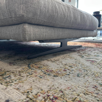 Flexform - Ecksofa Campiello Stoff Extra Elvira N1724 Grau Füße Metall Brüniert Inklusive 8 Kissen - 9