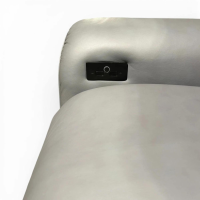 himolla - Sessel 8951 Easy-Swing Leder Longlife Sea Grau Tellerfuß Metall Schwarz Pulverbeschichtet Inkl. Aufstehhilfe - 7
