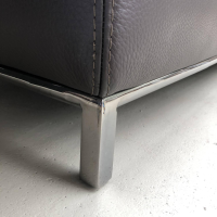 Cierre - Sofa Jack Leder Schwarz mit Kissen und Funktion - 11