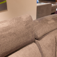 Kawoo - Wohnlandschaft Torino XC Stoff Kati Fango 20474 Grau Braun Fuß Metall Chromfarbig - 9