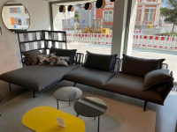 Talenti - Outdoorsofa Cruise Stoff Rope Dark Grey R10 Grau Gestell Graphit Grau Inklusive Outdoorparavent Und Kissen - 7