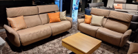 himolla - 2er Set Sofa 4151 Leder 27 Leonessa Desert Beige Metallkufe Anthrazit Mit Motorischer Wall Free Funktion Ohne Dekokissen - 14