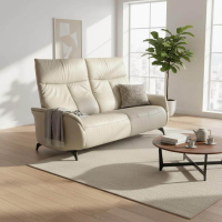 himolla - Sofa 4061 Cumuly Comfort Leder Longlife Soft Delfin Hellgrau Füße Metall Anthrazit Inkl. Wall-Free-Funktion, Kopfteilverstellung Und Herz-Waage-Position - 3
