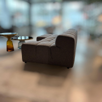 B&B Italia - Ecksofa Tufty-Time Stoff Liseo  2552815 Tweed Créme-Blau Füße Kunststoff Schwarz - 5